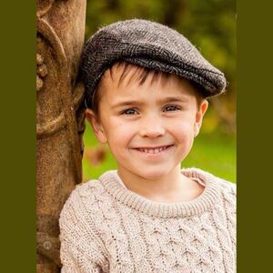 Kids Boys Wool Newsboy Cap Mucros Weavers Trinity Killarney SZ 46 SZ 5 3/4 US